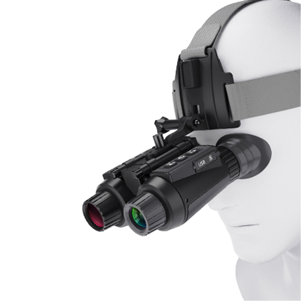 BallisticHelm 3D Glasses-Free 4K HD Digital Helmet-Mounted IR Night Vision Binocular